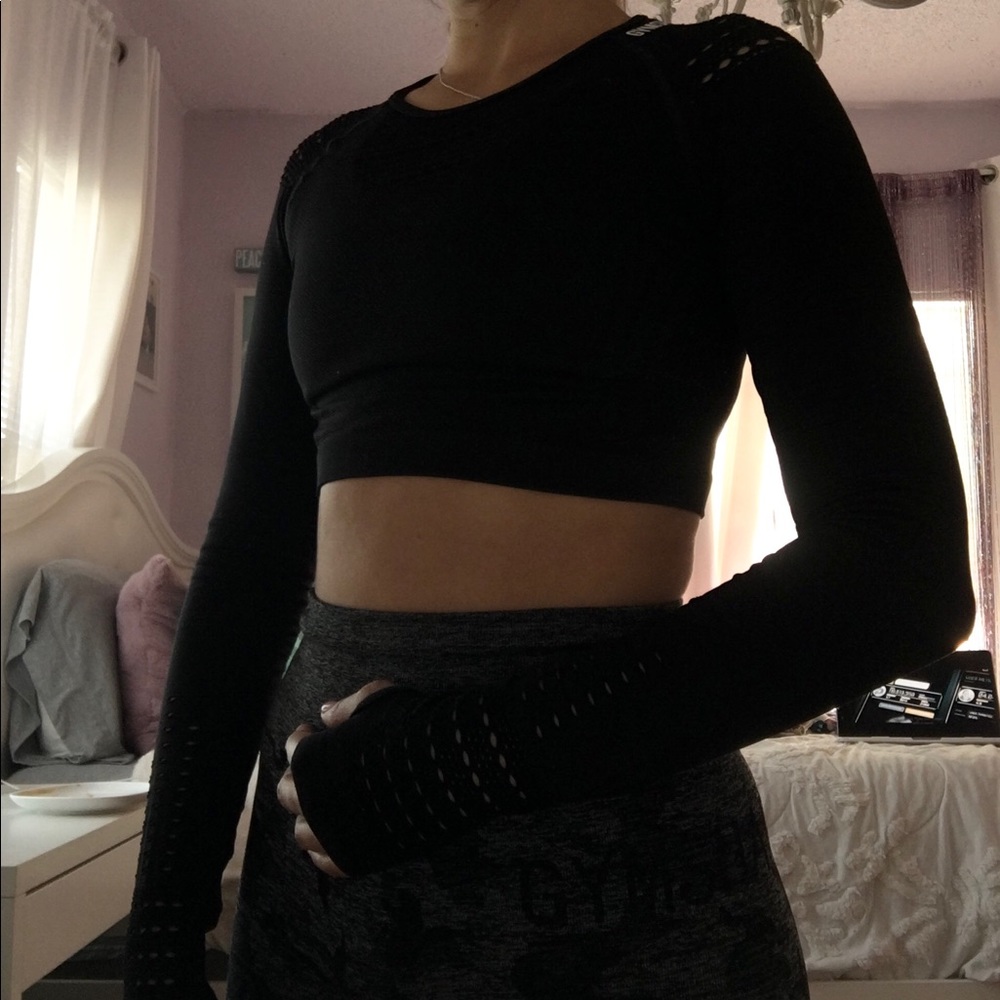 Gymshark seamless + energy crop top